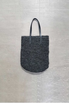 Bag Rafia Black wt Leather 
