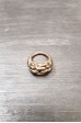 Brass Braidy Ring in Gold Planted