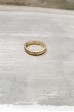 Gear Ring 1 Line in Gold Plated