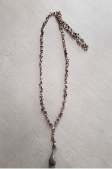 Necklace Stone Double with Pendant