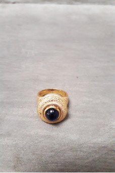 Silver Ring Gold Plated 6