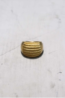 Half Spiral Ring With Gold Plated