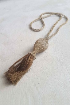 Necklace Metallic Bandul Tassel