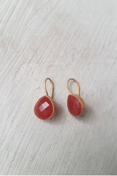 Gold Plated Stone Earrings 1