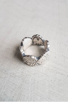 Silver Leave Ring